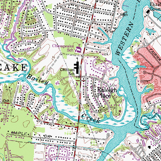 Topographic Map of Covenant United Methodist Church, VA
