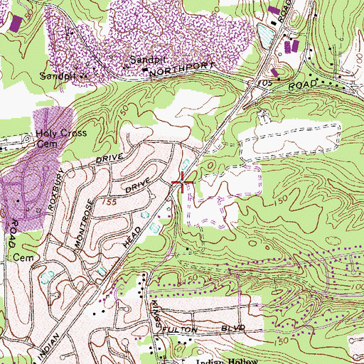 Topographic Map of Indian Head Farm (historical), NY