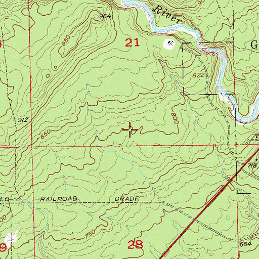 Topographic Map of Geology Behind the Waterfalls Geological Marker, MN