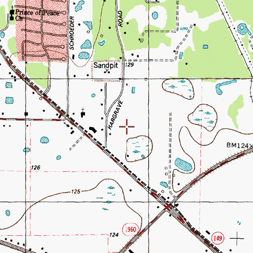 Topographic Map of Houston Methodist Willowbrook Hospital, TX