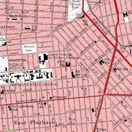 Topographic Map of Maranatha Seventh Day Adventist Church, NY