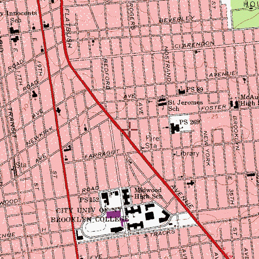 Topographic Map of Emmanuel Church of God, NY