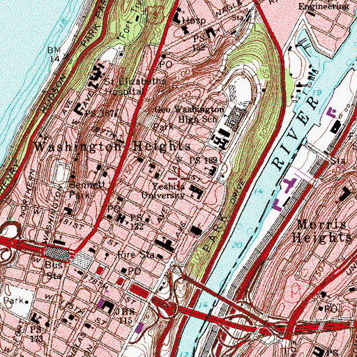Topographic Map of Holy Cross Armenian Apostolic Church, NY