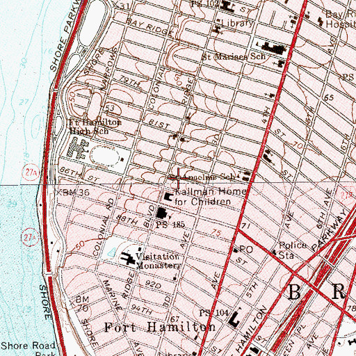 Topographic Map of Holy Cross Greek Orthodox Church, NY