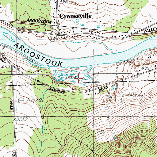 Topographic Map of Crouse Island, ME