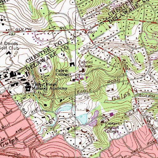 Topographic Map of Rooymans Center, PA
