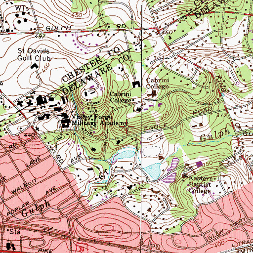 Topographic Map of Sullivan House, PA
