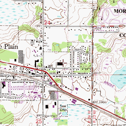 Topographic Map of Orono Primary School, MN