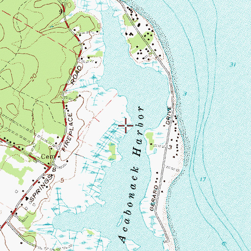 Topographic Map of Kaplan Meadows Sanctuary, NY