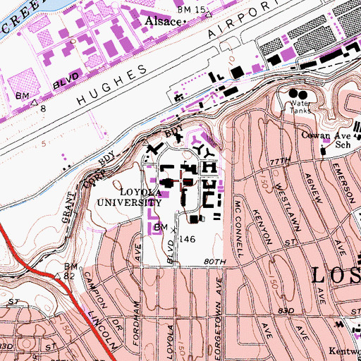 Topographic Map of Gracian Hall, CA