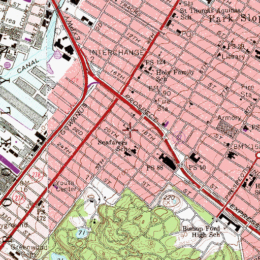 Topographic Map of Kimisis The Otokou Church, NY