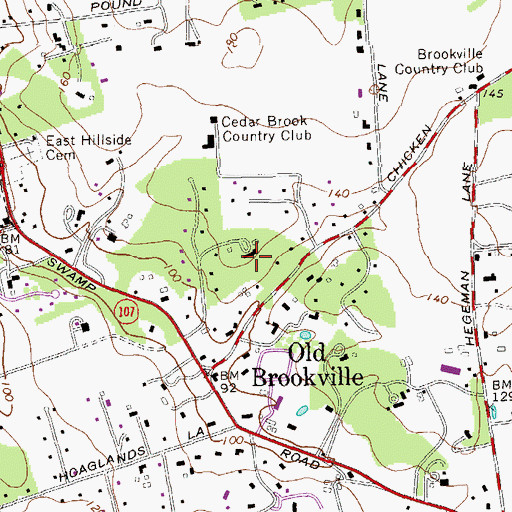Topographic Map of Chicken Valley Farm (historical), NY