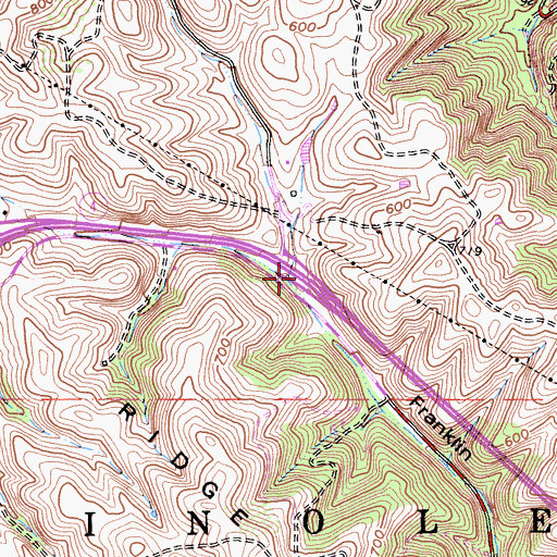 Topographic Map of Exit 6, CA