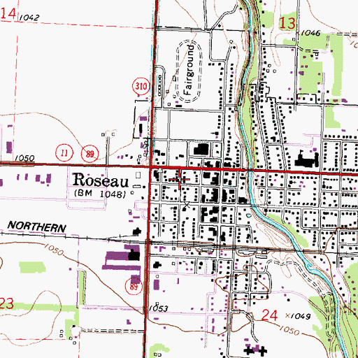 Topographic Map of Moe Lutheran Church, MN