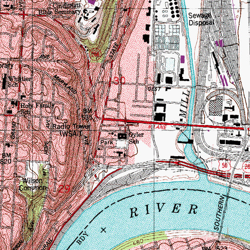 Topographic Map of Number 17 Engine House, OH