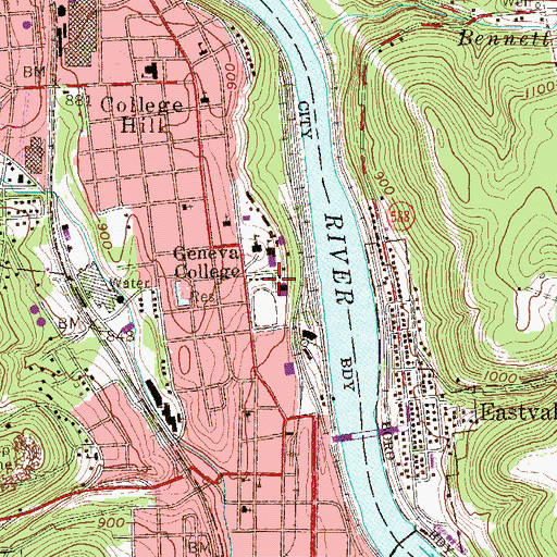 Topographic Map of Rapp Technical Design Center, PA