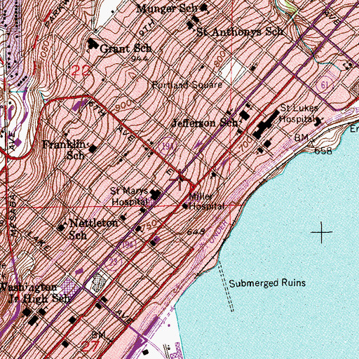 Topographic Map of Gloria Dei Lutheran Church, MN