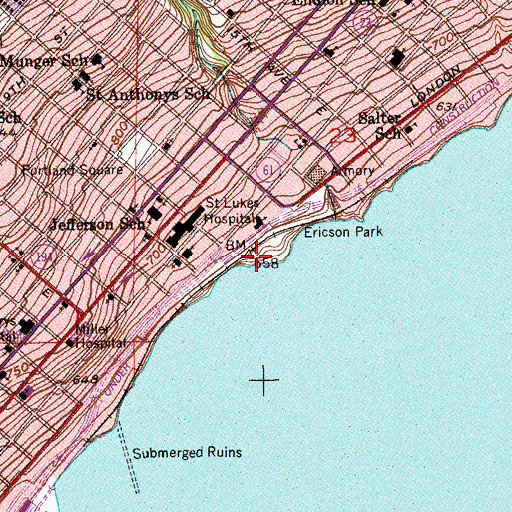 Topographic Map of Northland Vietnam Veterans Memorial, MN