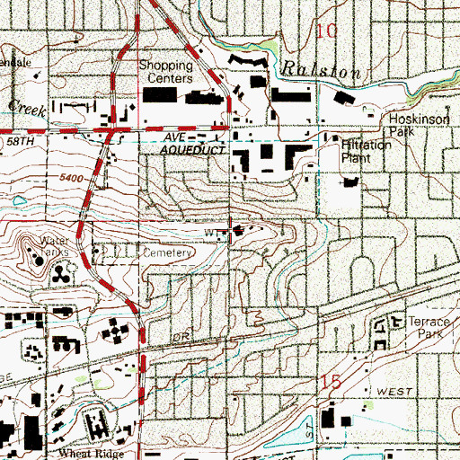Topographic Map of Arvada Presbyterian Church, CO
