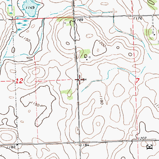 Topographic Map of School Number 29 East (historical), MN