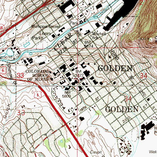Topographic Map of Meyer Hall, CO