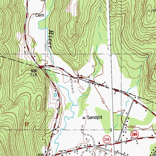 Topographic Map of Thetford Fire Department - Training Facility, VT