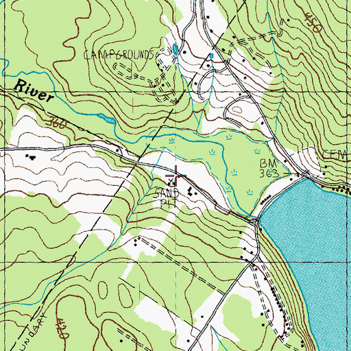 Topographic Map of Westmore Fire and Rescue, VT