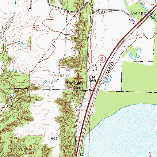 Topographic Map of Lopeman Mine, IL