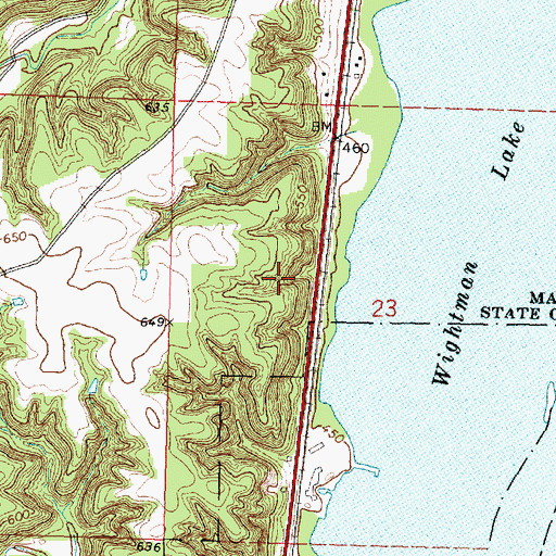 Topographic Map of Crew Number 3 Mine, IL