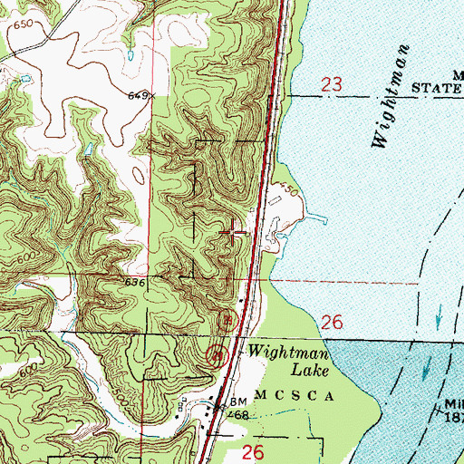 Topographic Map of Illinois Valley Number 3 Mine, IL