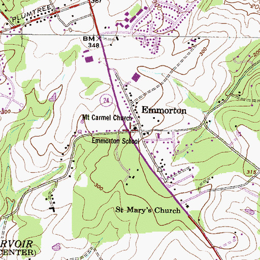 Topographic Map of Kiddie Academy of Golden Ring, MD