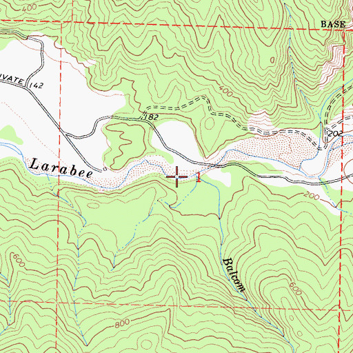 Topographic Map of Balcom Creek, CA