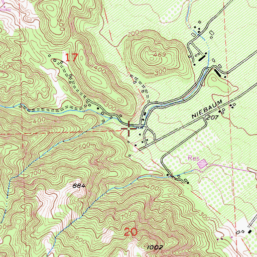 Topographic Map of Bear Canyon, CA