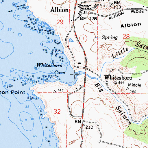 Topographic Map of Big Salmon Creek, CA