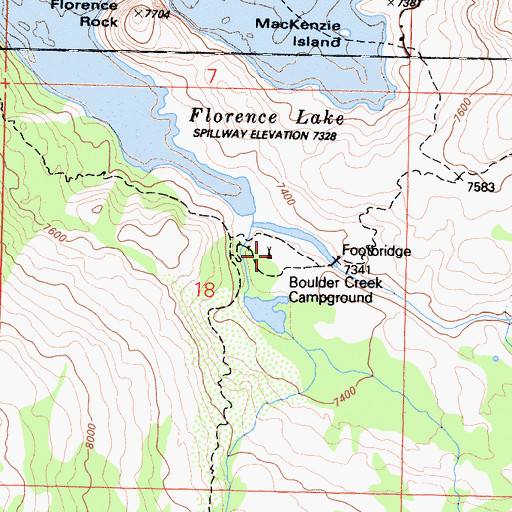 Topographic Map of Boulder Creek, CA