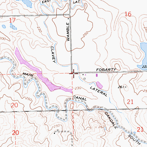 Topographic Map of Clavey Lateral, CA