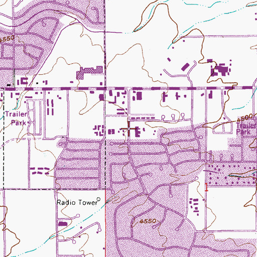 Topographic Map of Sierra Vista Regional Health Center, AZ