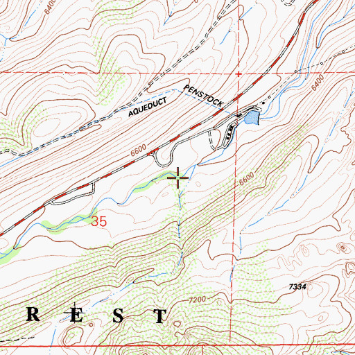 Topographic Map of Egypt Creek, CA