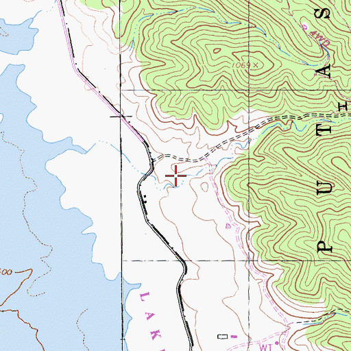 Topographic Map of Harris Canyon, CA