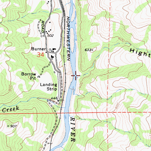 Topographic Map of Hight Gulch, CA