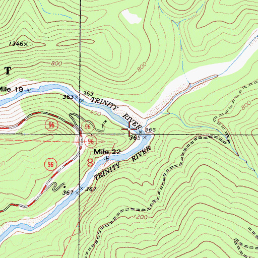 Topographic Map of Horse Linto Creek, CA