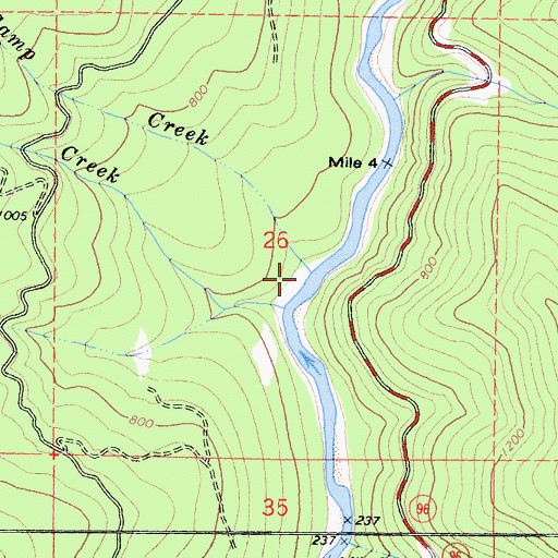 Topographic Map of Limb Camp Creek, CA