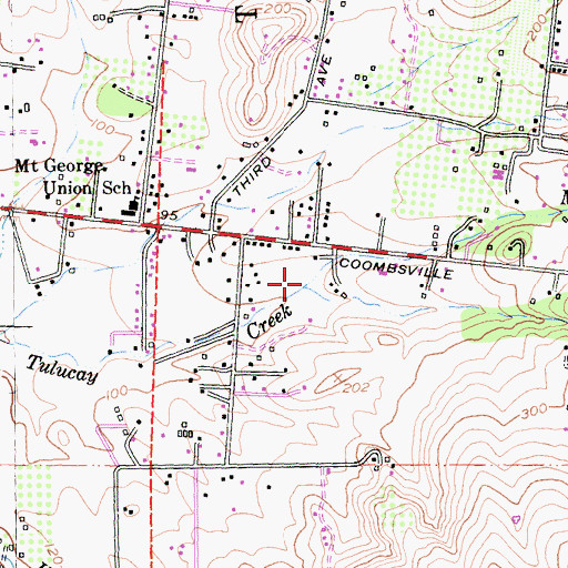 Topographic Map of Murphy Creek, CA