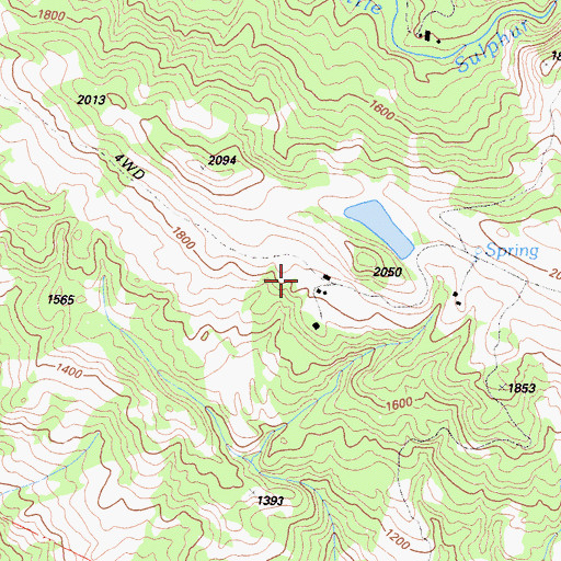 Topographic Map of Ridge Ranch, CA