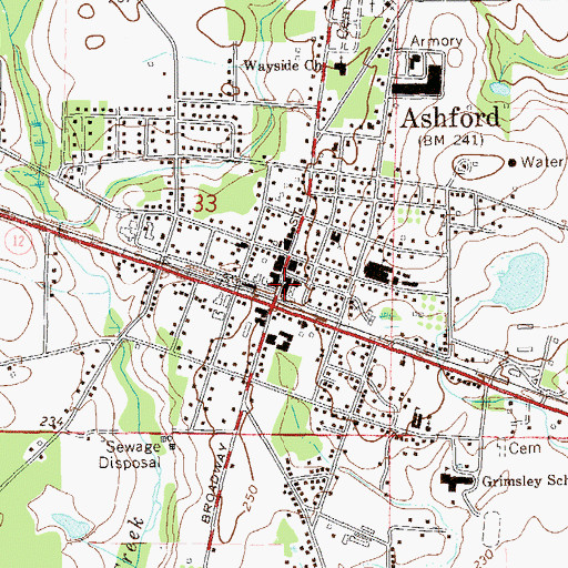 Topographic Map of Ashford Ambulance / Rescue, AL
