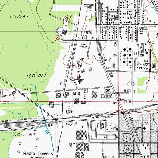 Topographic Map of Health and Applied Technology Center, MI