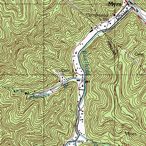 Topographic Map of Greer Cemetery, KY
