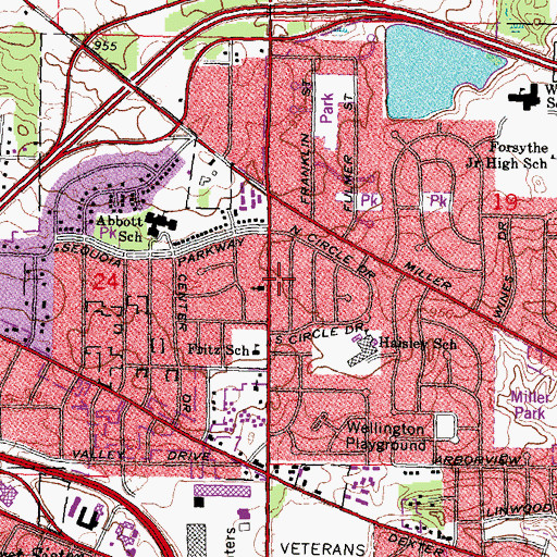 Topographic Map of Community Family Health Center, MI
