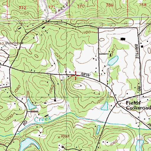 Topographic Map of Summit Hill Elementary School, GA