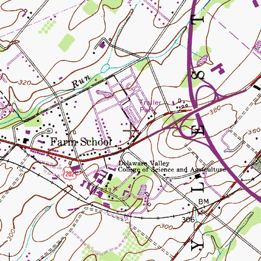 Topographic Map of Foundations Behavioral Health, PA